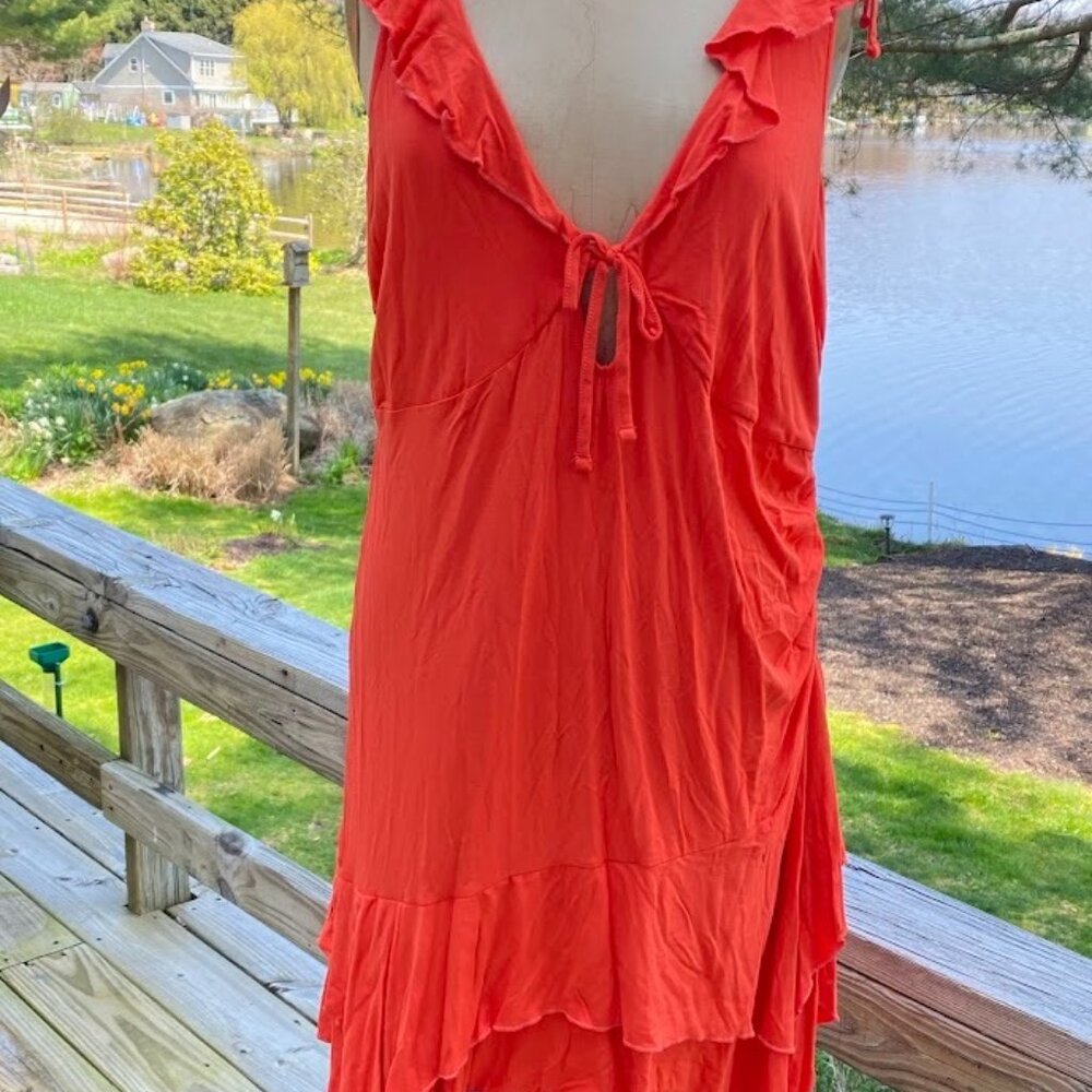 New with Tags! Neon Orange Dress/Cover Up by Wild Fable Size XL